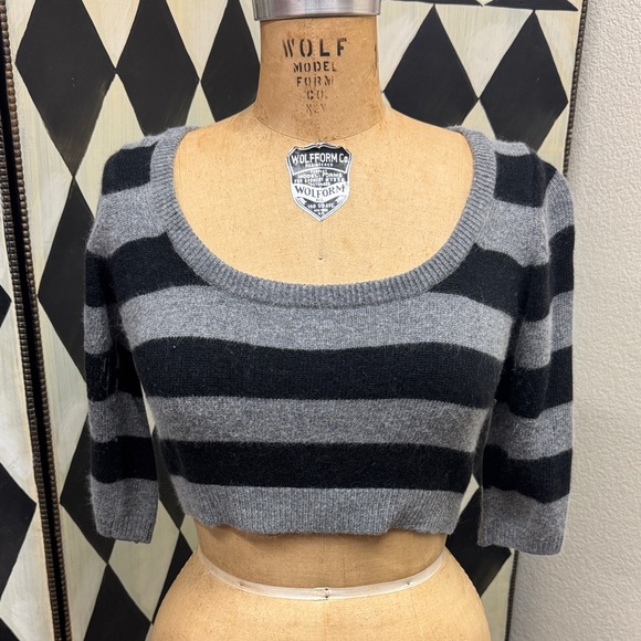 Mavi Sweaters - Striped Cropped Sweater